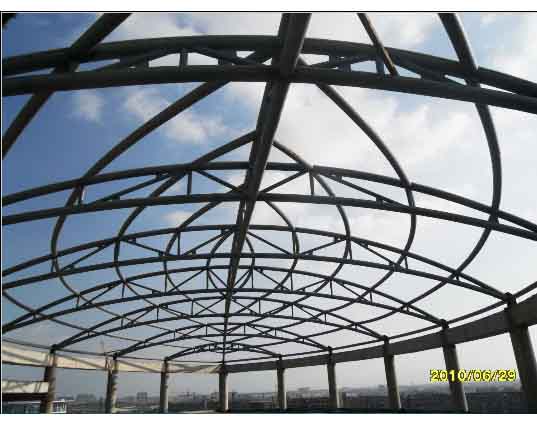 来宾中煤朔州宾馆管桁架工程